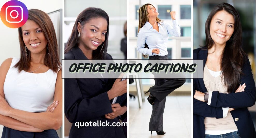 Office photo captions
