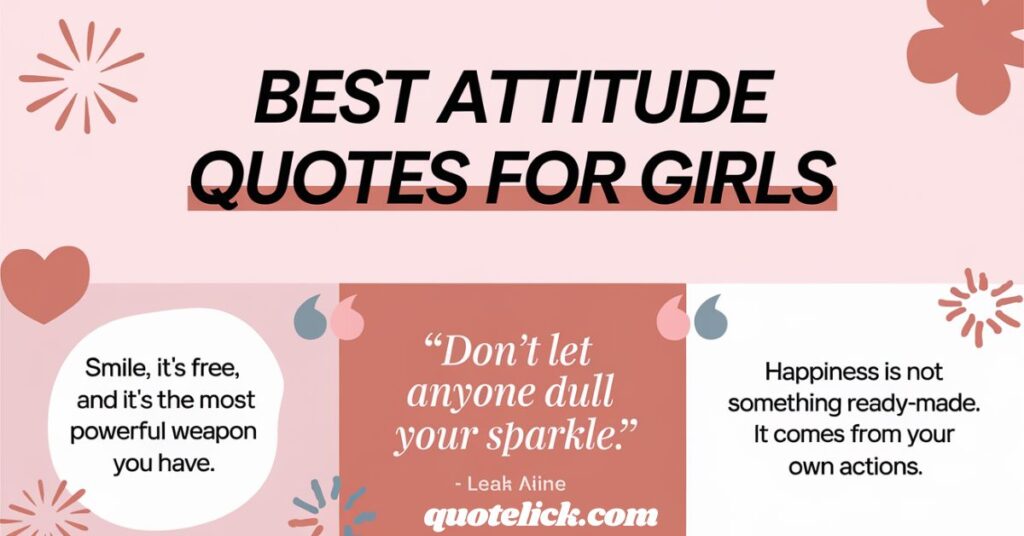 Best Attitude Quotes For Girls